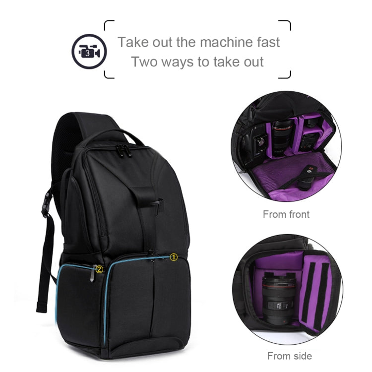 HUWANG Waterproof Shoulder Backpack Padded Shockproof Camera Case Bag for Nikon