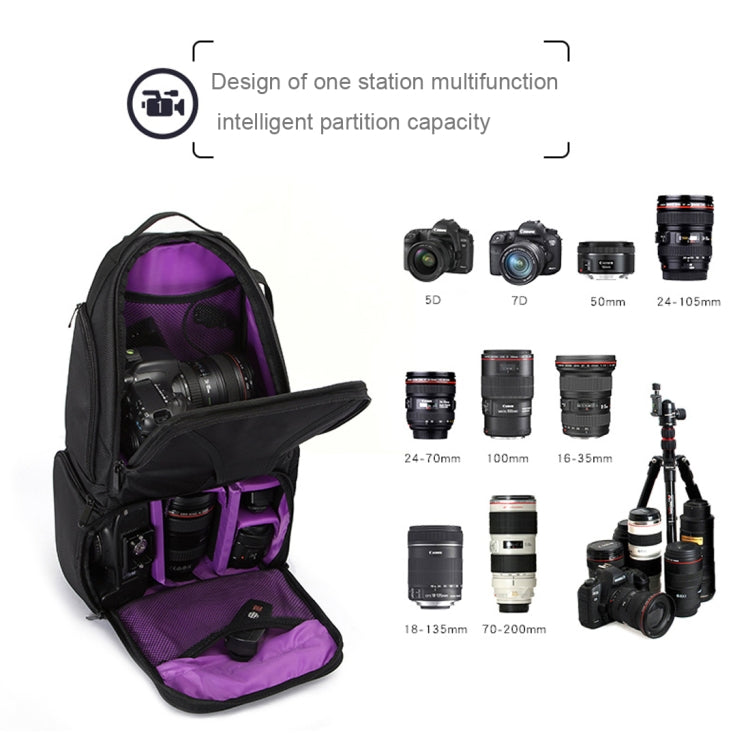 HUWANG Waterproof Shoulder Backpack Padded Shockproof Camera Case Bag for Nikon