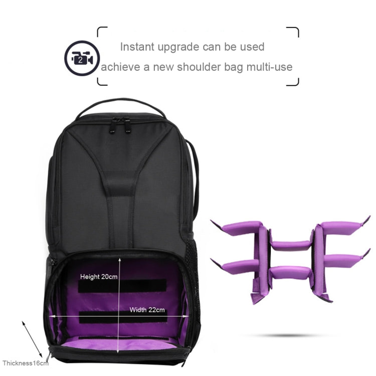 HUWANG Waterproof Shoulder Backpack Padded Shockproof Camera Case Bag for Nikon