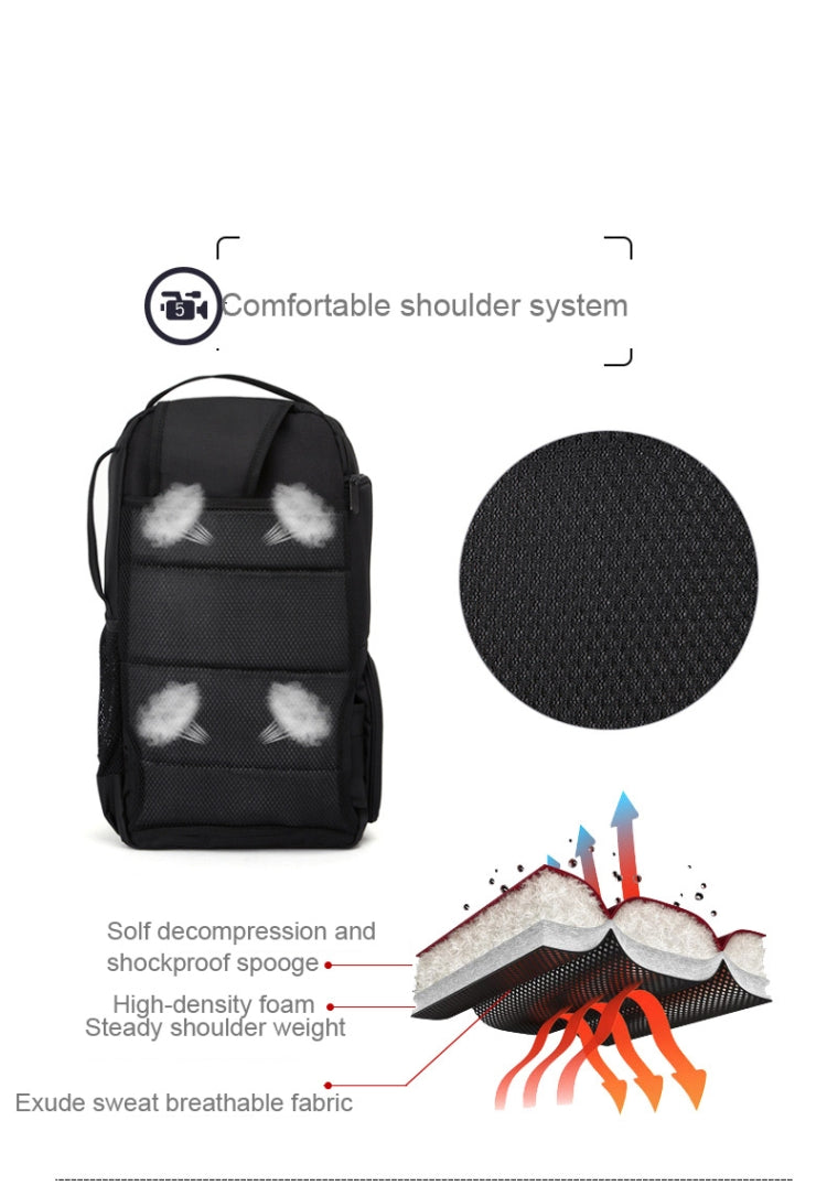 HUWANG Waterproof Shoulder Backpack Padded Shockproof Camera Case Bag for Nikon