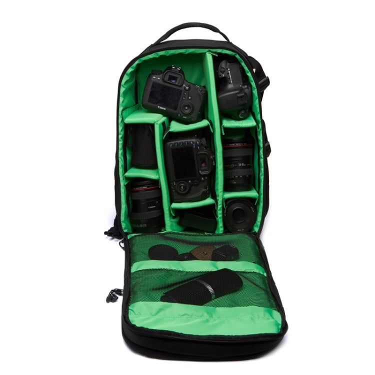 HUWANG Multi-functional Waterproof Dual Shoulder Backpack Padded Shockproof Camera Case Bag