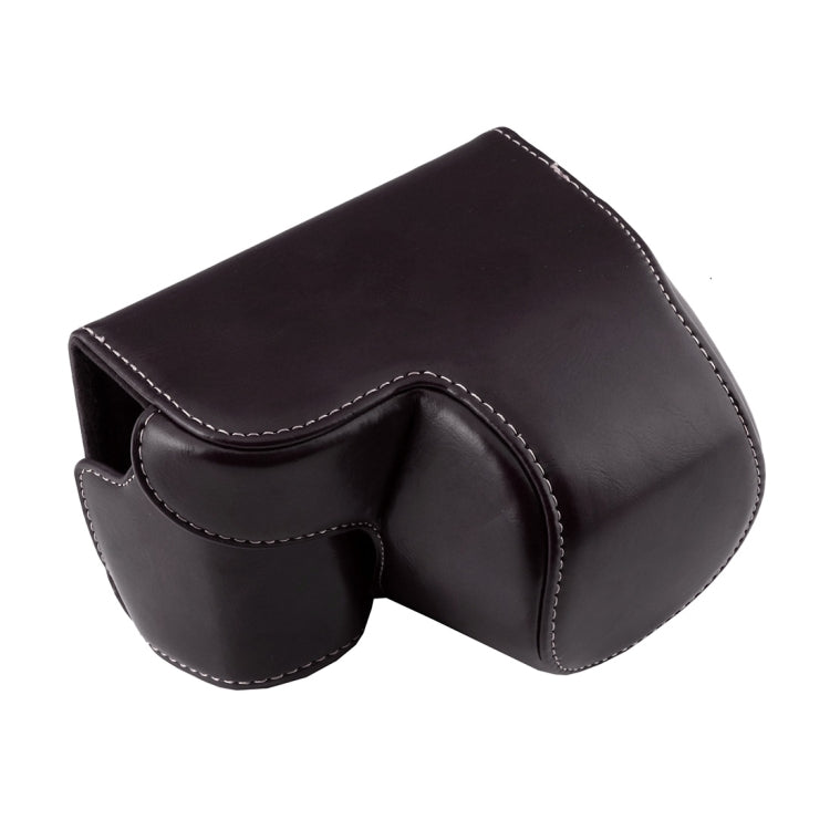 Full Body Camera PU Leather Case Bag with Strap for Sony A6000 / A6300 / Nex 6