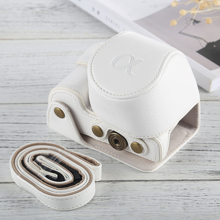 Full Body Camera PU Leather Case Bag with Strap for Sony A6000 / A6300 / Nex 6