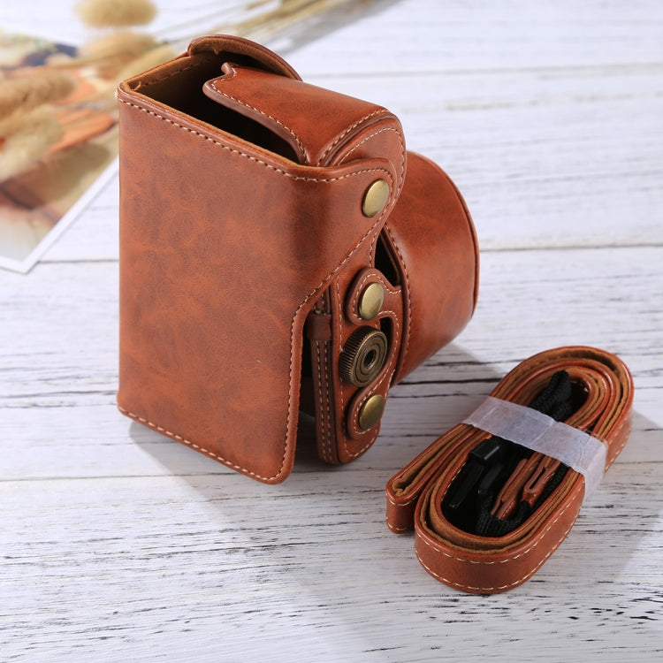 Full Body Camera PU Leather Case Bag with Strap for Sony A6000 / A6300 / Nex 6