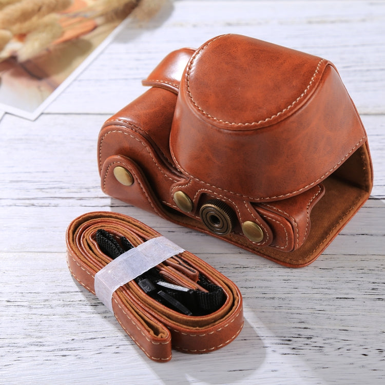 Full Body Camera PU Leather Case Bag with Strap for Sony A6000 / A6300 / Nex 6