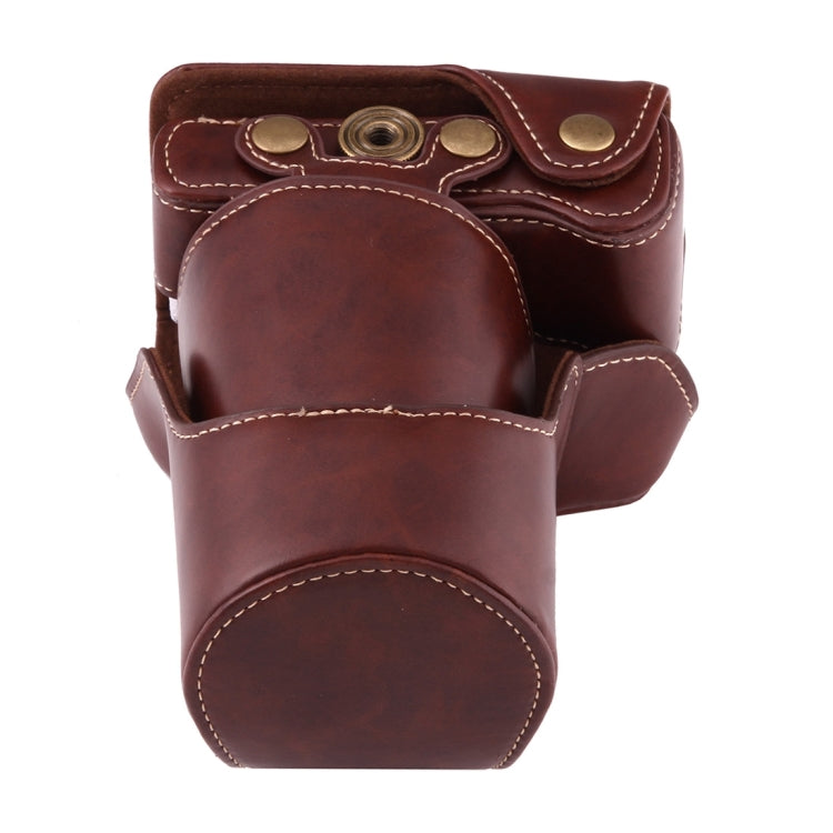 Full Body Camera PU Leather Case Bag with Strap for Canon EOS M3