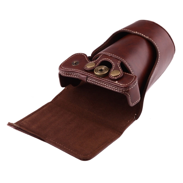 Full Body Camera PU Leather Case Bag with Strap for Canon EOS M3