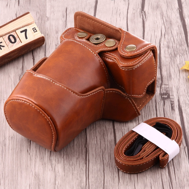 Full Body Camera PU Leather Case Bag with Strap for Canon EOS M3