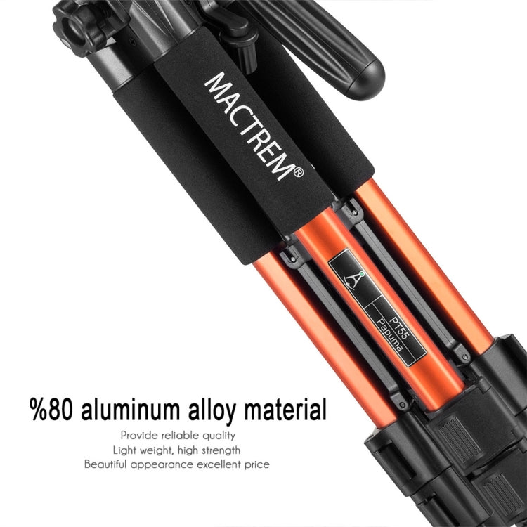 MACTREM PT55 Aluminum Alloy + ABS Camera Tripod with 3 Way 360 Degree Panhead for DSLR / SLR / Canon / Nikon / Sony / Olympus / DV Includes Carrying Case
