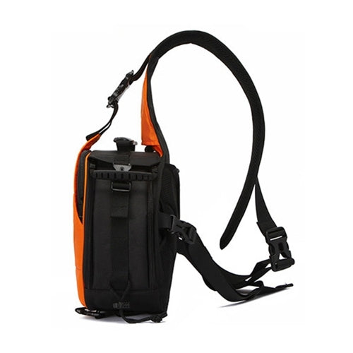 Triangle Shape Tscope Sling Shoulder Cross Digital Camera Bags Case Soft Bag with Rain Cover for Canon Nikon Sony, Size: 33*24*17cm