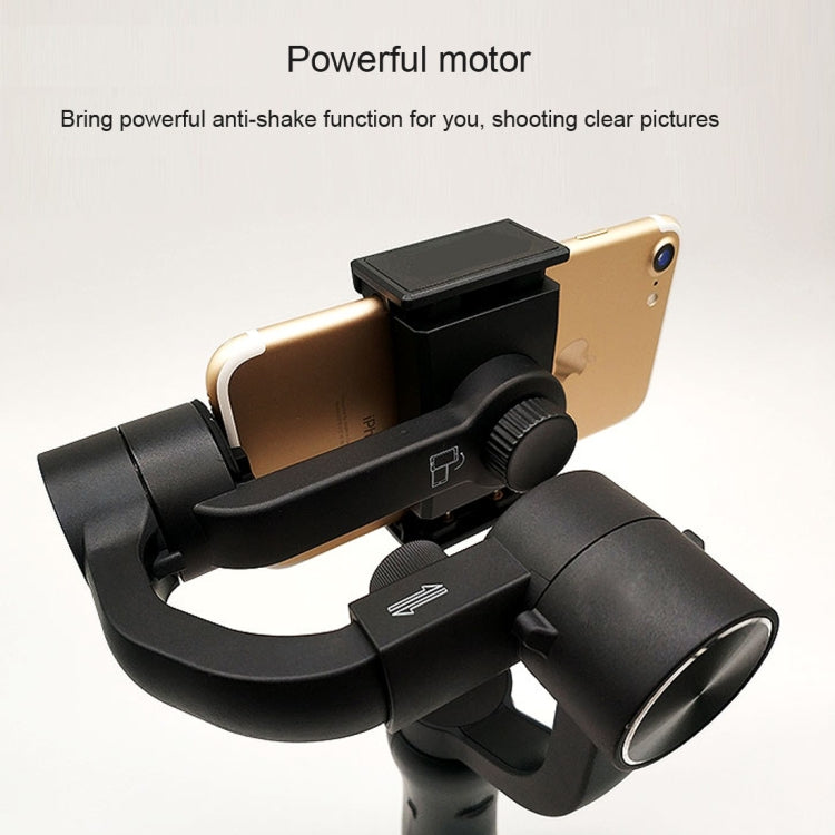 S5 3-Axis Stabilized Handheld Gimbal Stabilizer for Smartphones(Black)