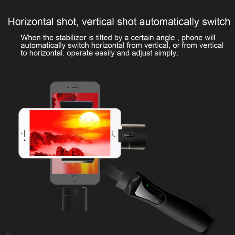 S5 3-Axis Stabilized Handheld Gimbal Stabilizer for Smartphones(Black)