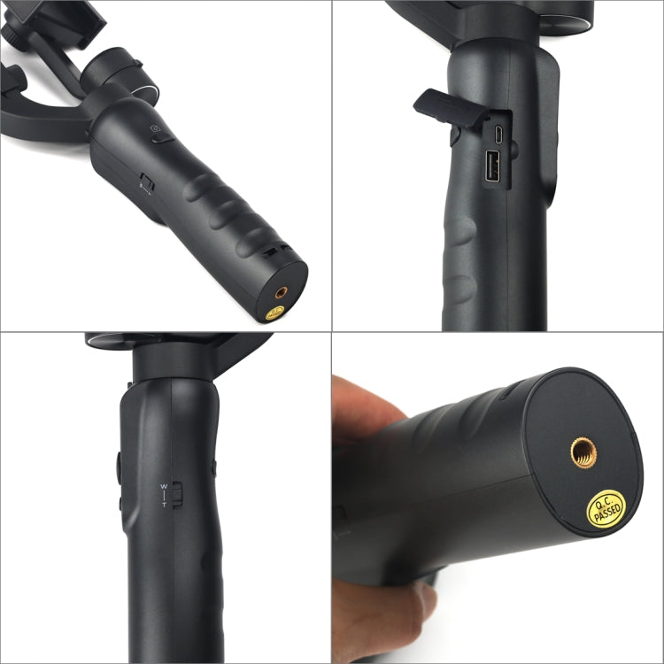 S5 3-Axis Stabilized Handheld Gimbal Stabilizer for Smartphones(Black)