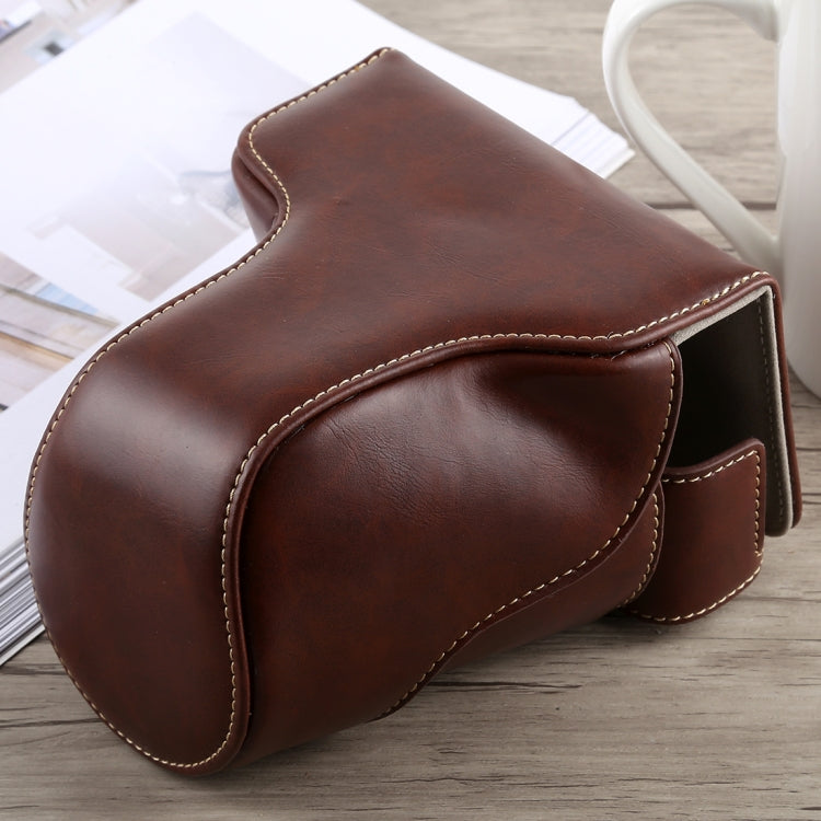 Full Body Camera PU Leather Case Bag with Strap for Fujifilm X-A5