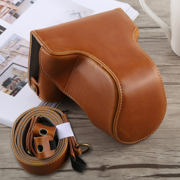 Full Body Camera PU Leather Case Bag with Strap for Fujifilm X-A5