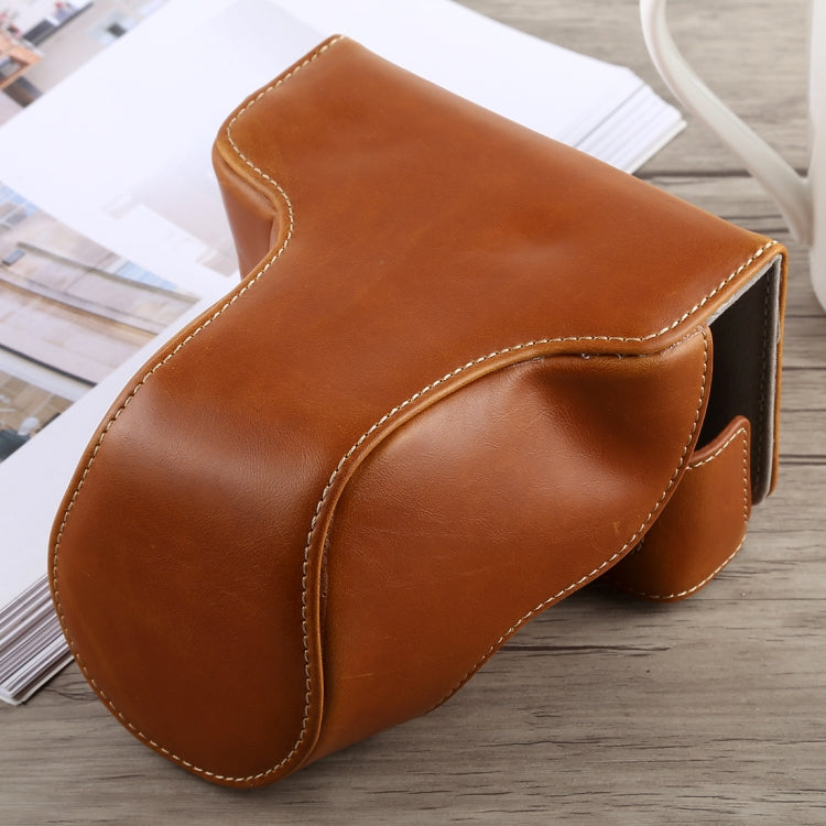 Full Body Camera PU Leather Case Bag with Strap for Fujifilm X-A5