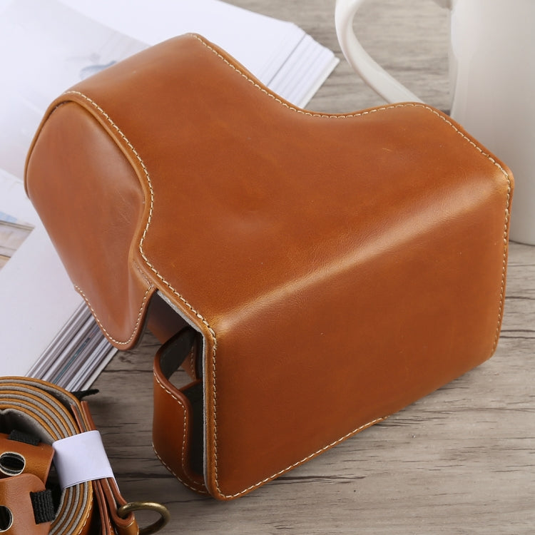 Full Body Camera PU Leather Case Bag with Strap for Fujifilm X-A5