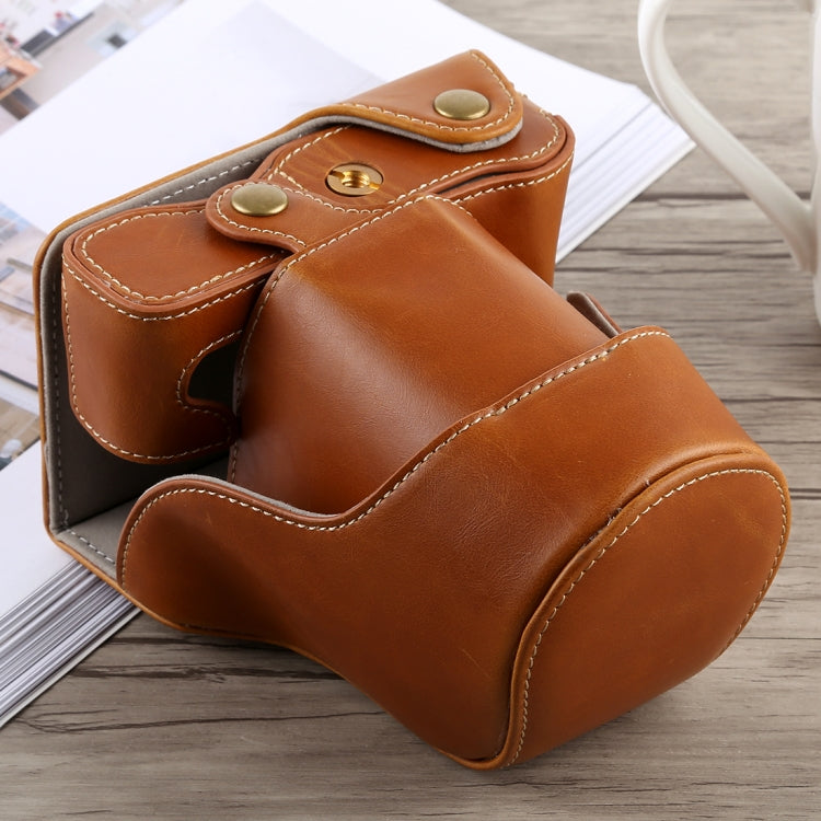 Full Body Camera PU Leather Case Bag with Strap for Fujifilm X-A5