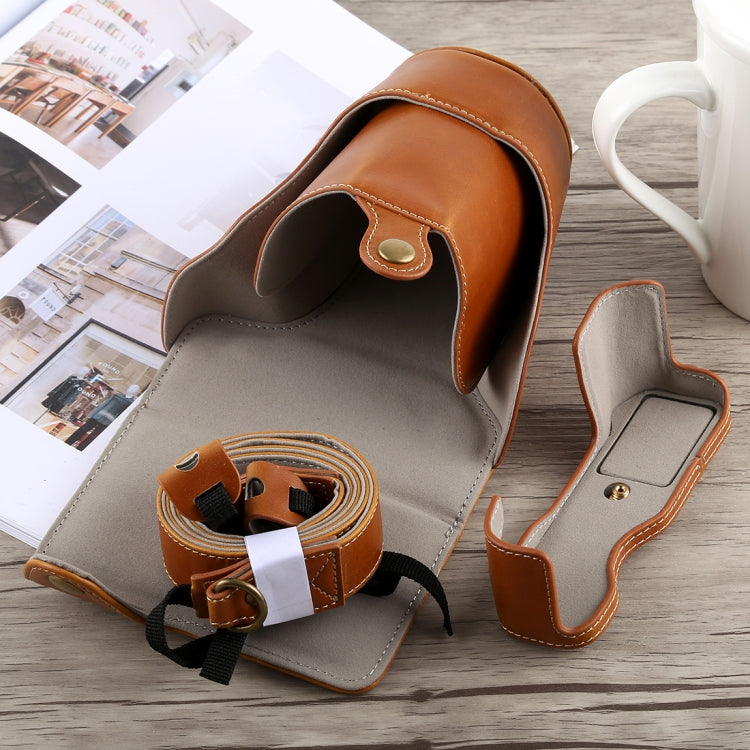 Full Body Camera PU Leather Case Bag with Strap for Fujifilm X-A5