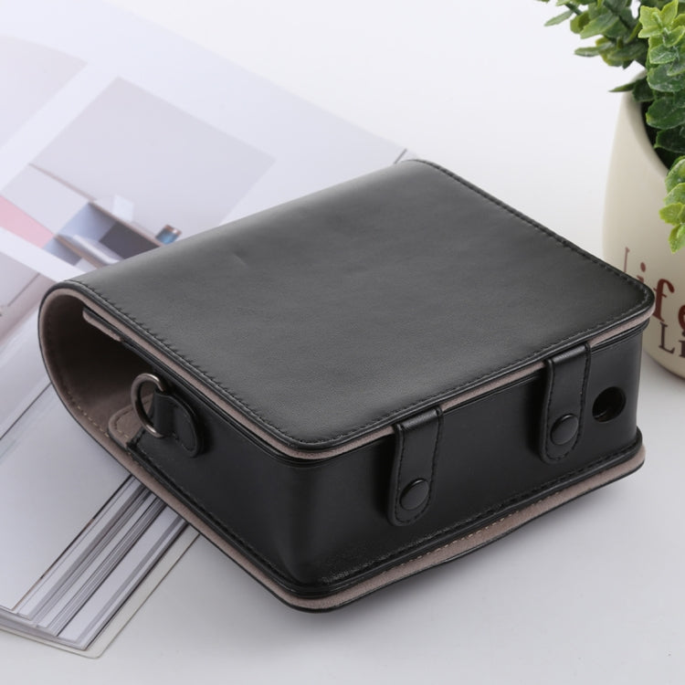 Retro Style Full Body Camera PU Leather Case Bag with Strap for FUJIFILM instax SQUARE SQ6 (Black)