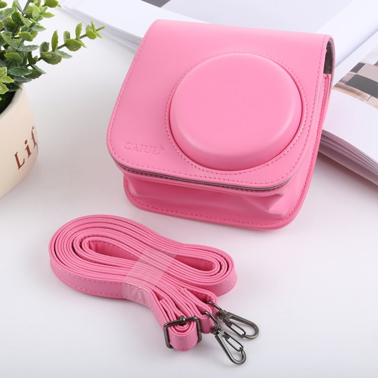 Retro Style Full Body Camera PU Leather Case Bag with Strap for FUJIFILM instax mini 9 / mini 8+ / mini 8