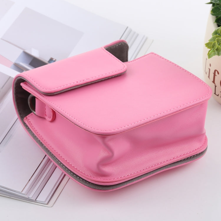 Retro Style Full Body Camera PU Leather Case Bag with Strap for FUJIFILM instax mini 9 / mini 8+ / mini 8