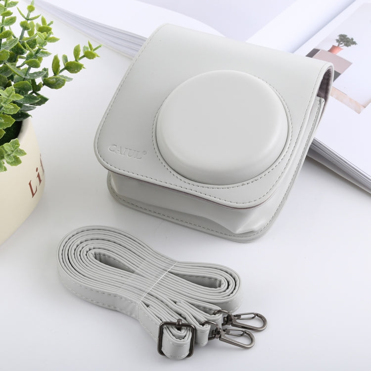 Retro Style Full Body Camera PU Leather Case Bag with Strap for FUJIFILM instax mini 9 / mini 8+ / mini 8