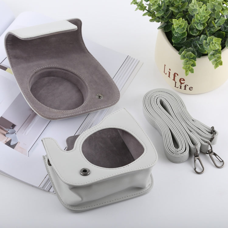 Retro Style Full Body Camera PU Leather Case Bag with Strap for FUJIFILM instax mini 9 / mini 8+ / mini 8