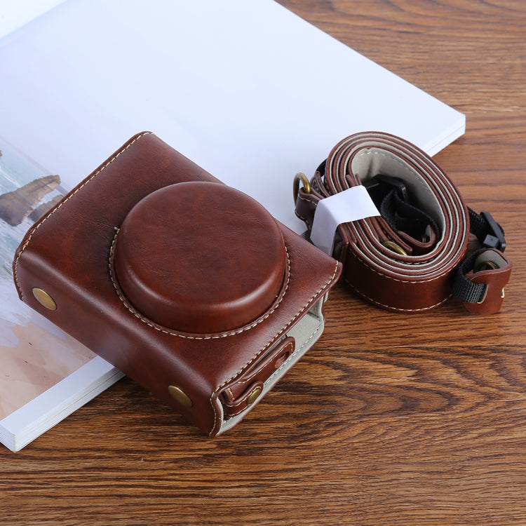 G7XII PU Leather Camera Protective bag for Canon Powershot G7X Mark 2 G7XII Digital camera, with Strap