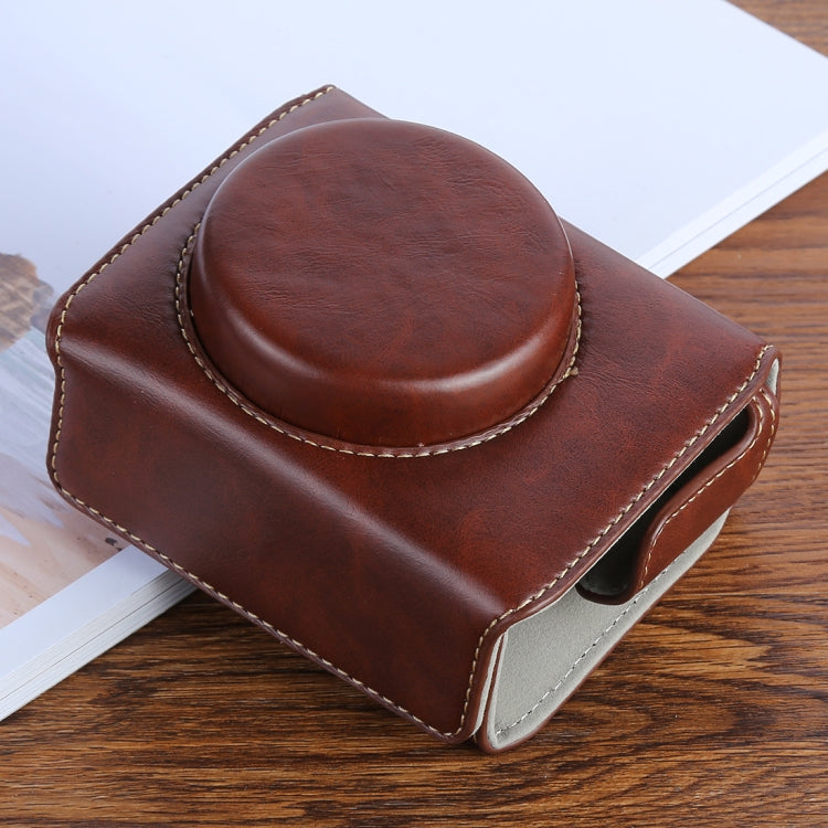 G7XII PU Leather Camera Protective bag for Canon Powershot G7X Mark 2 G7XII Digital camera, with Strap