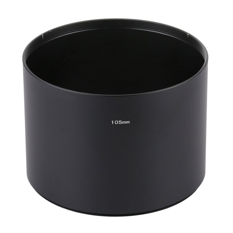 105mm Thread Type Straight Tube Full Metal Lens Hood Shade for Medium Telephoto Lens