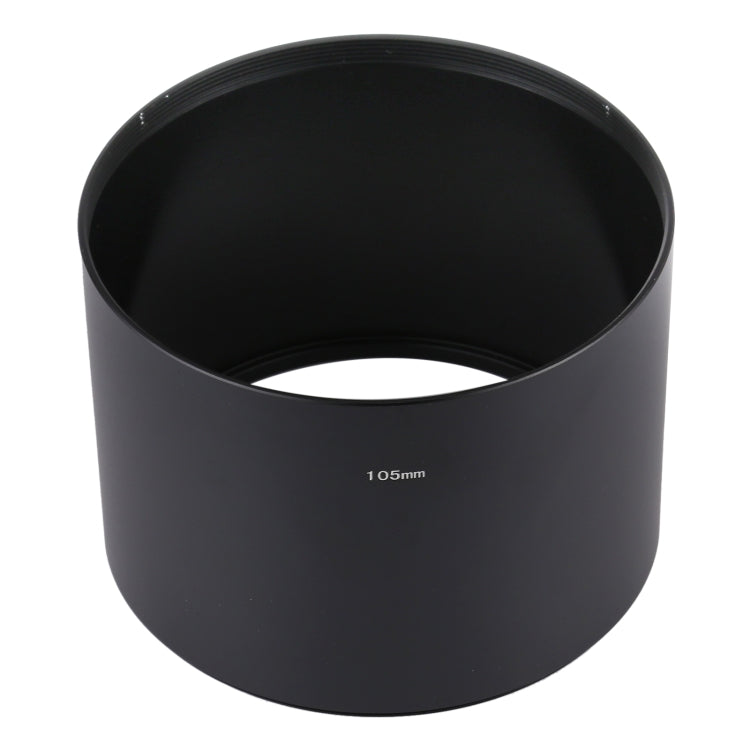105mm Thread Type Straight Tube Full Metal Lens Hood Shade for Medium Telephoto Lens