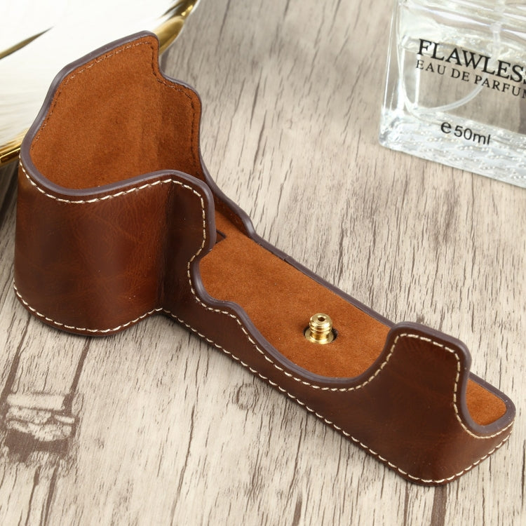 1/4 inch Thread PU Leather Camera Half Case Base for FUJIFILM X-S10