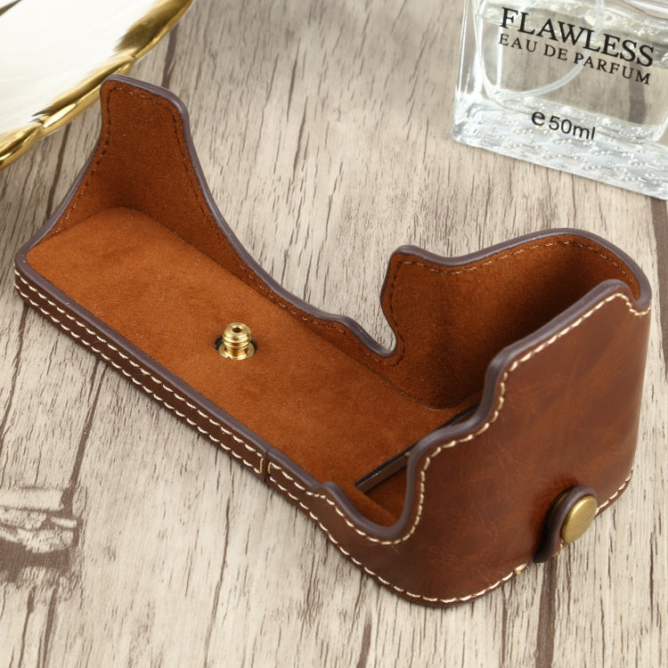 1/4 inch Thread PU Leather Camera Half Case Base for FUJIFILM X-S10