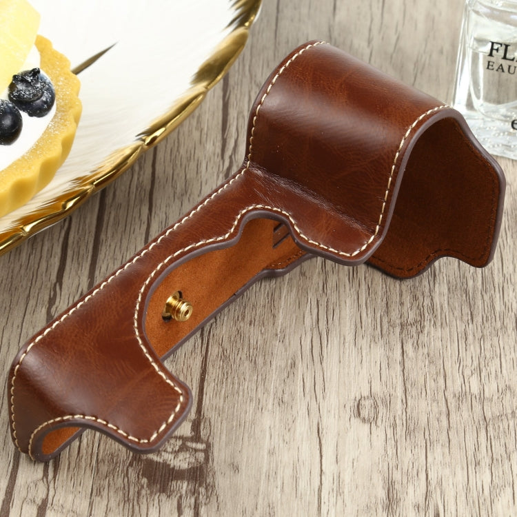 1/4 inch Thread PU Leather Camera Half Case Base for FUJIFILM X-S10