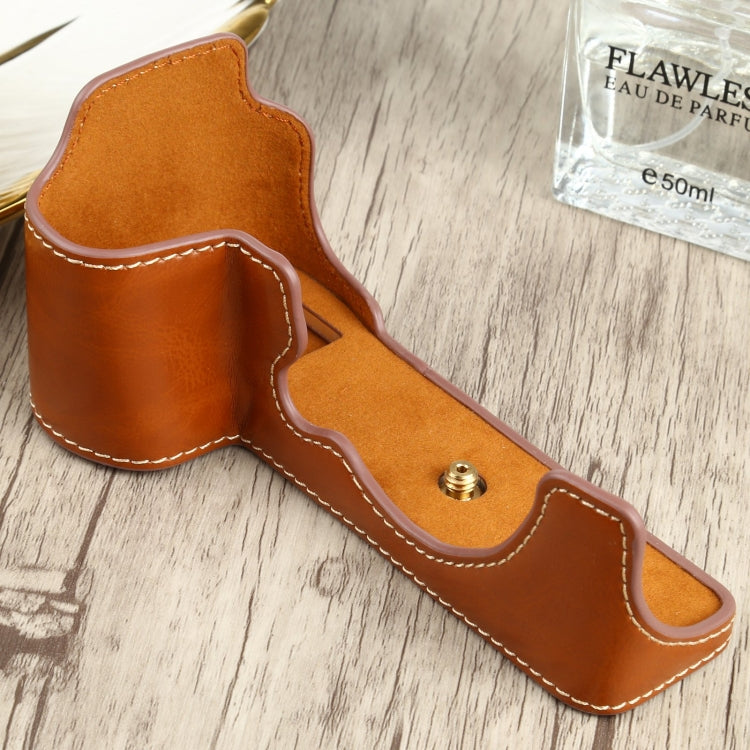 1/4 inch Thread PU Leather Camera Half Case Base for FUJIFILM X-S10