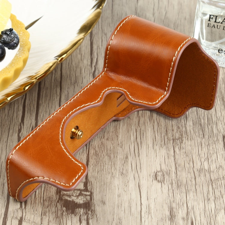 1/4 inch Thread PU Leather Camera Half Case Base for FUJIFILM X-S10