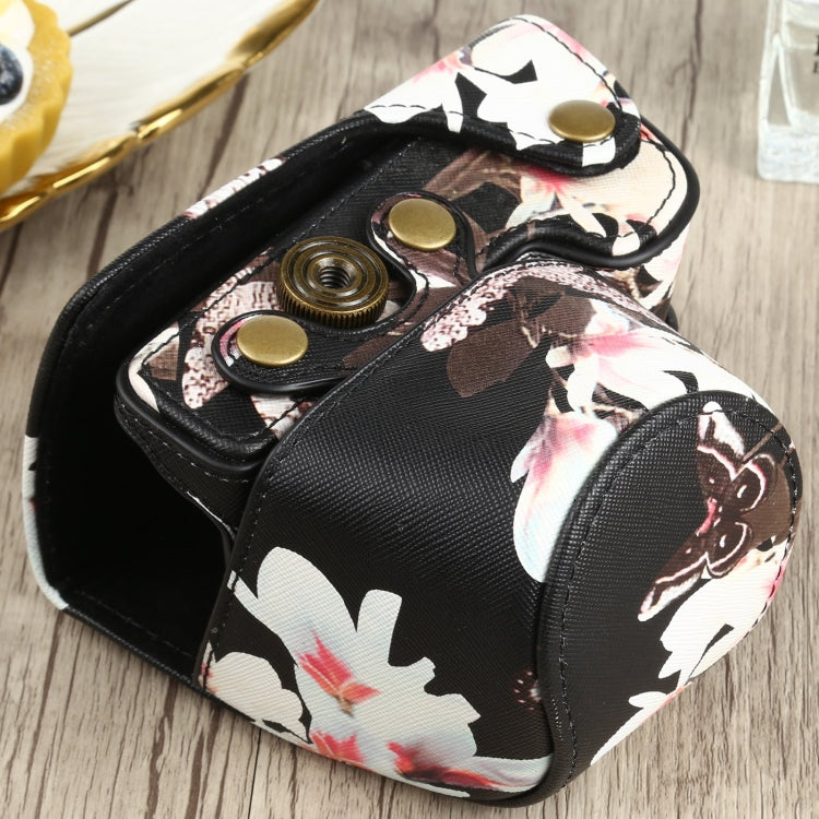Flower Pattern PU Leather Camera Case for Sony A6000 / A6300 / A6400 / Nex 6