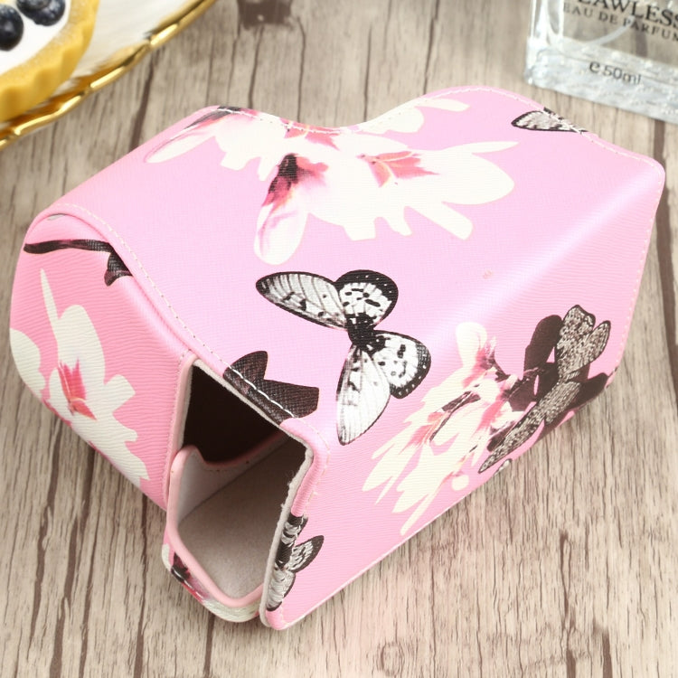 Flower Pattern PU Leather Camera Case for Sony A6000 / A6300 / A6400 / Nex 6