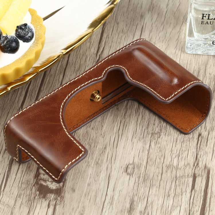 1/4 inch Thread PU Leather Camera Half Case Base for FUJIFILM XE4