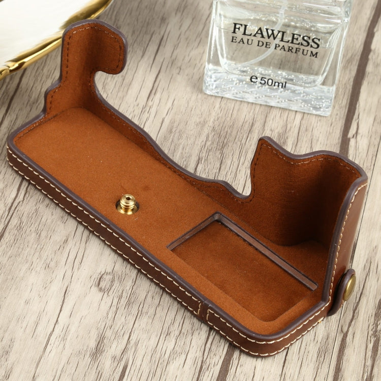 1/4 inch Thread PU Leather Camera Half Case Base for FUJIFILM X-T4