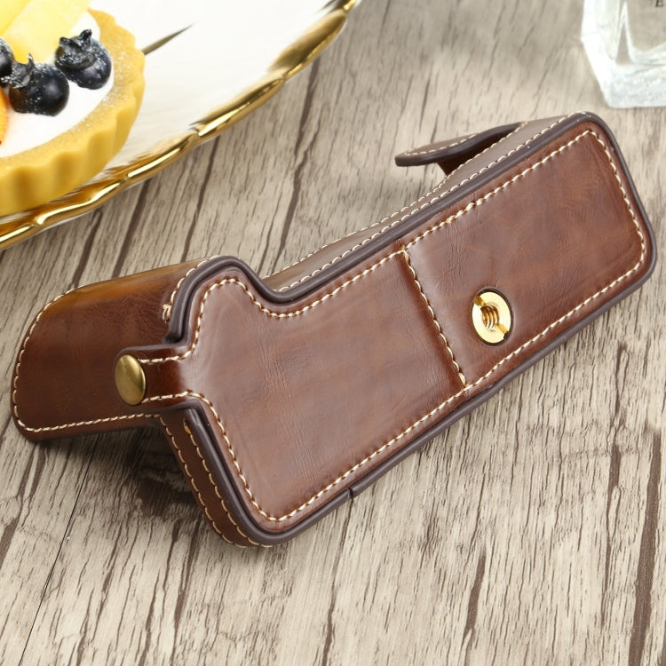 1/4 inch Thread PU Leather Camera Half Case Base for FUJIFILM X-T4