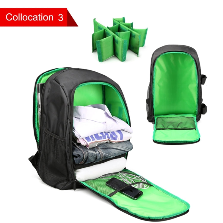 HUWANG HU107490 Portable Waterproof Scratch-proof Polyester Surface Material 15.6 inch Laptop Notebook Computer Bag Backpack Shoulder Bag Outdoor Sports Camera Bag Phone Bag for GoPro, SJCAM, Nikon, Canon, Xiaomi Xiaoyi YI, Apple, Samsung, Huawei