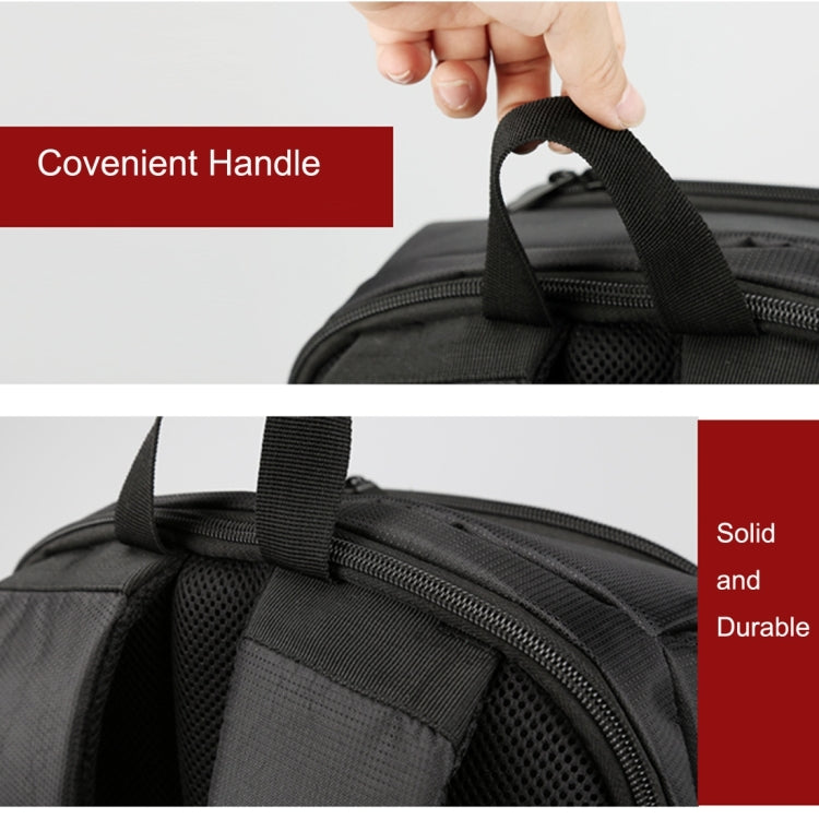 HUWANG HU107490 Portable Waterproof Scratch-proof Polyester Surface Material 15.6 inch Laptop Notebook Computer Bag Backpack Shoulder Bag Outdoor Sports Camera Bag Phone Bag for GoPro, SJCAM, Nikon, Canon, Xiaomi Xiaoyi YI, Apple, Samsung, Huawei