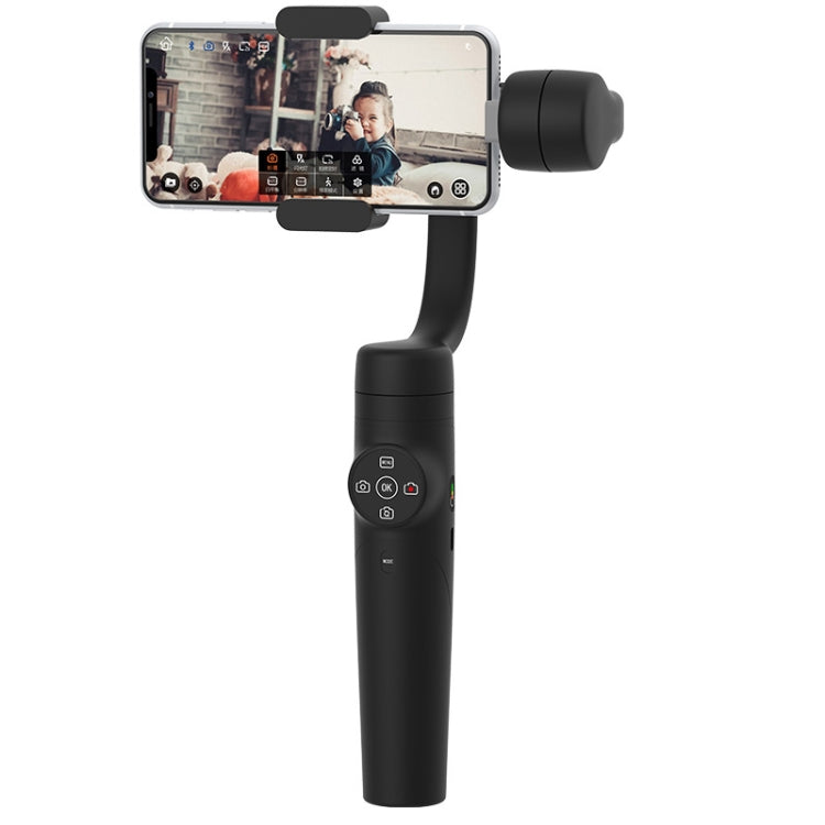 Zhizhuo S1 3-Axis Stabilized Plastic Handheld Gimbal Stabilizer for Smartphones(Black)