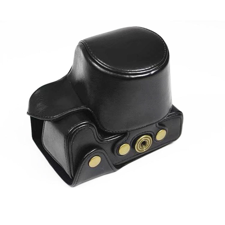 PU Leather Camera Full Body Case Bag with Strap for FUJIFILM X-S10 (15-55mm Lens)