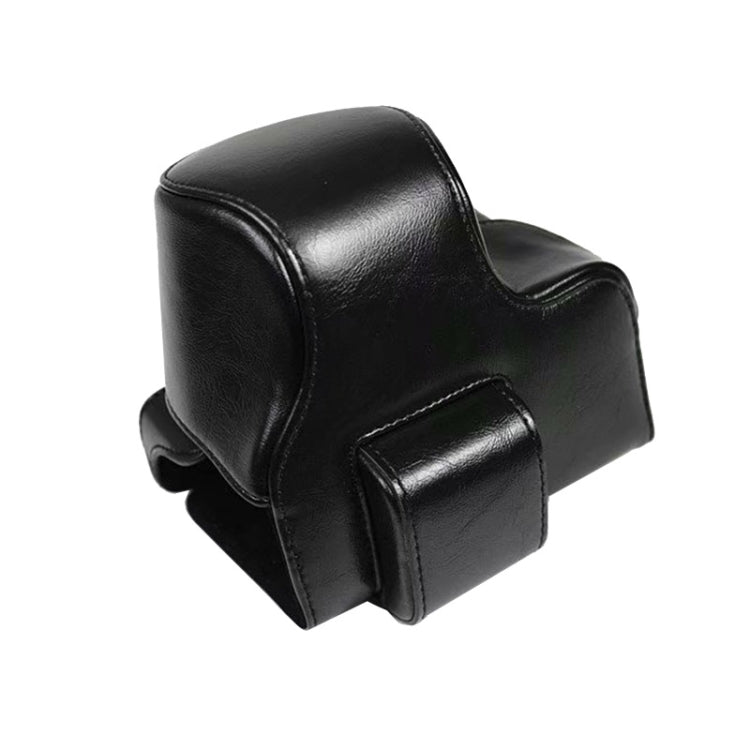 PU Leather Camera Full Body Case Bag with Strap for FUJIFILM X-S10 (15-55mm Lens)