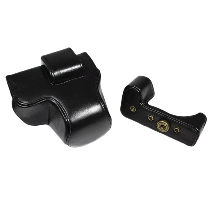 PU Leather Camera Full Body Case Bag with Strap for FUJIFILM X-S10 (15-55mm Lens)