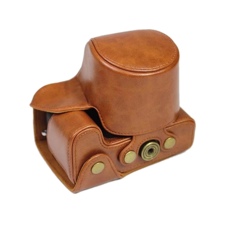 PU Leather Camera Full Body Case Bag with Strap for FUJIFILM X-S10 (15-55mm Lens)