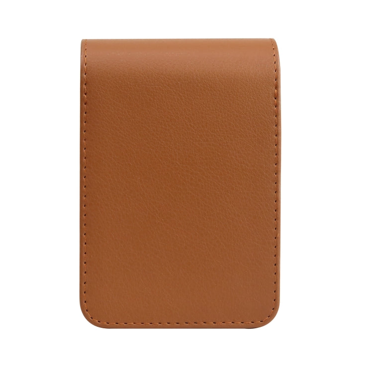 Vertical Full Body Camera PU Leather Case Bag with Strap for FUJIFILM instax mini Evo